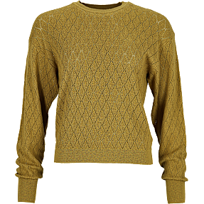 VRS dame pointelle strik str. XL - oliven