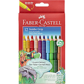 Faber-Castell jumbo grip farveblyanter - 12 stk.