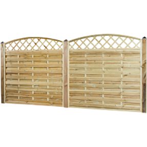 Nordic Fence Solid tæthegn buet espalier - impræneret