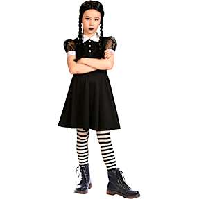 Halloween gotisk kjole kostume str. 140