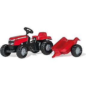 Rolly Toys Massey Ferguson Traktor med anhænger - Rød