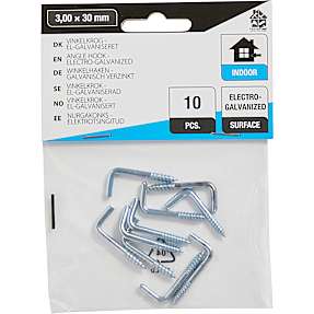 HomeFixer vinkelkrog 3x30 mm 10 stk