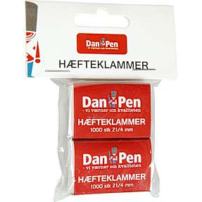 Danpen Clips 2000 stk. 21/4