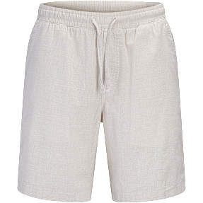 JJ REBEL herre shorts i hørblanding str. M - beige