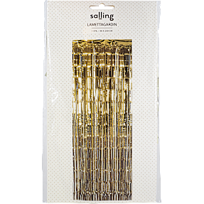 Salling lamettagardin 90x250 cm - guldfarvet