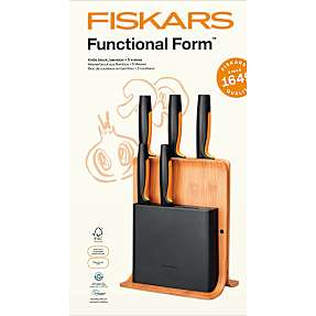 Fiskars Functional Form knivblok med 5 knive