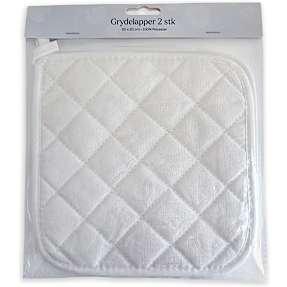 Grydelapper - hvid