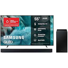 Samsung TV 55" TQ55Q7F+ HW-B46CF Soundbar
