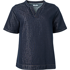 VRS dame denim top str. S - blå