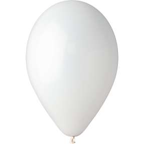 Latexballoner  30 cm 6-pak - hvid