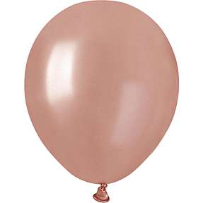 Latexballoner 13 cm 15-pak - metallic rosegold