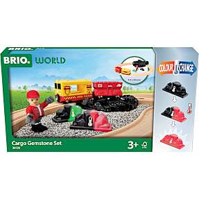 BRIO World Ædelstens‑godsvognssæt 36130