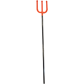 Halloween trefork H: 90 cm - rød og sort