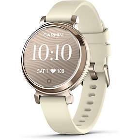Garmin Lily 2 smartwatch GPS - Cream Gold med Coconut silikonerem