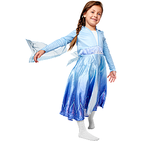 Disney Elsa Deluxe udklædningskjole - str.  7-8 år