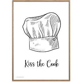 Kiss the cook - 70x100 cm