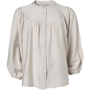 VRS dame bluse med 3/4 ærmer str. S - beige
