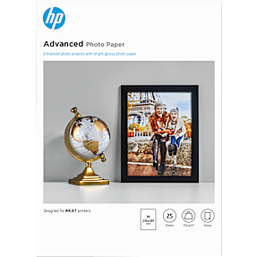 HP Advanced-fotopapir 250 g/m2 - 25 ark