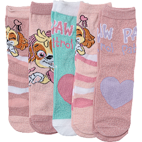 Paw Patrol børne 5-pak strømper str. 31/34 - multifarvet