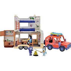 Bluey legesæt - bil og campingvogn