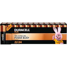 Duracell Plus Boost AA batterier 24-pak