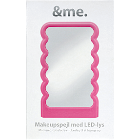 &me makeupspejl med LED lys - pink