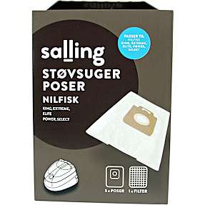 Salling støvsugerposer 5-pak til Nilfisk