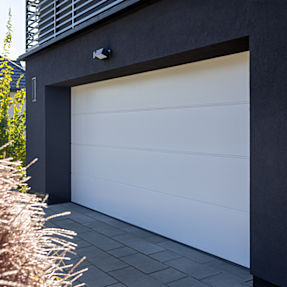 Garageport panel  uden motor - hvid