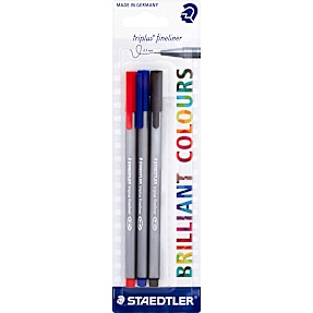 Staedtler Fineliner Triplus 3 stk.