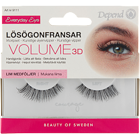 Volume 3D kunstige øjenvipper Courage