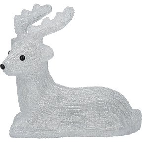 Dådyr med 30 LED-lys 29 cm