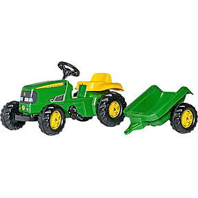 Rolly Toys John Deere Traktor med anhænger - Grøn