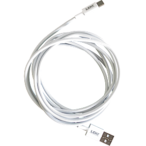 Leki ladekabel 2 meter - hvid