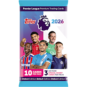 Topps Premier League 2025/26 fodboldkort - assorteret