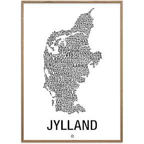 Jylland, byer - 50x70 cm