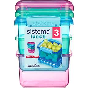 Sistema Lunch madopbevaring - 3-pak - 400 ml