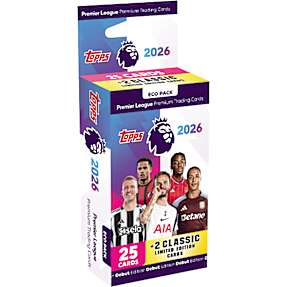 Topps Premier League 2025/26 Eco Pack fodboldkort - assorteret