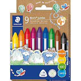 Staedtler Noris Jumbo voksfarve 9-pak