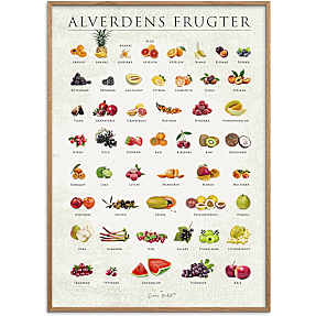 Alverdens frugter - 50x70 cm