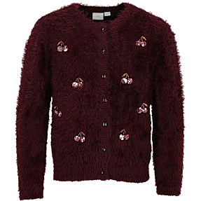 VRS børne cardigan str. 146/152 - bordeaux