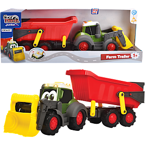 Car Mania Junior traktor med trailer