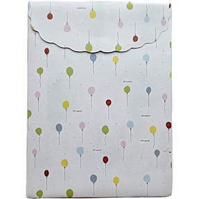 Gavepose med velcro 19x26 cm - ballon