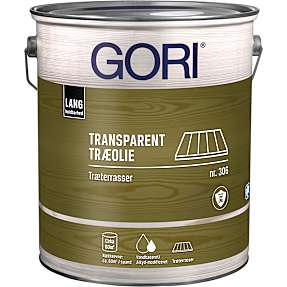 Gori 306 transparent træolie 5 liter – mørk pine