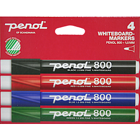 Penol 800 whiteboardmarkere 4-pak