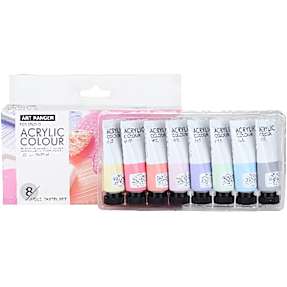 Art Ranger akrylmalingsæt 22 ml 8-pak - pastel farver