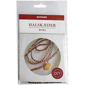 DIY halskæder - rosa
