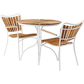 KERTEMINDE CAFÉBORD OG 2 KERTEMINDE HAVESTOLE - HVID