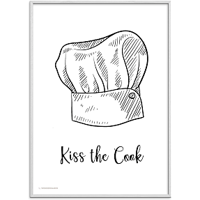 Kiss the cook - 30x40 cm