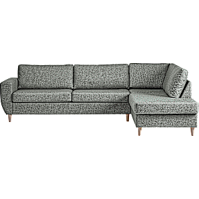 Rom Nordic højrevendt open-end sofa - grøn