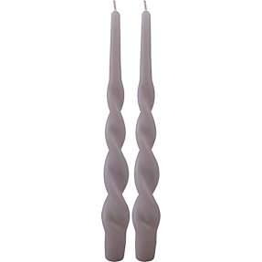 Windsor snoede stagelys 28 cm 2-pak - sandfarvet